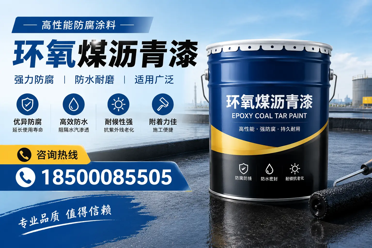 环氧煤沥青漆的主要成分与功能,梧州用户深度了解